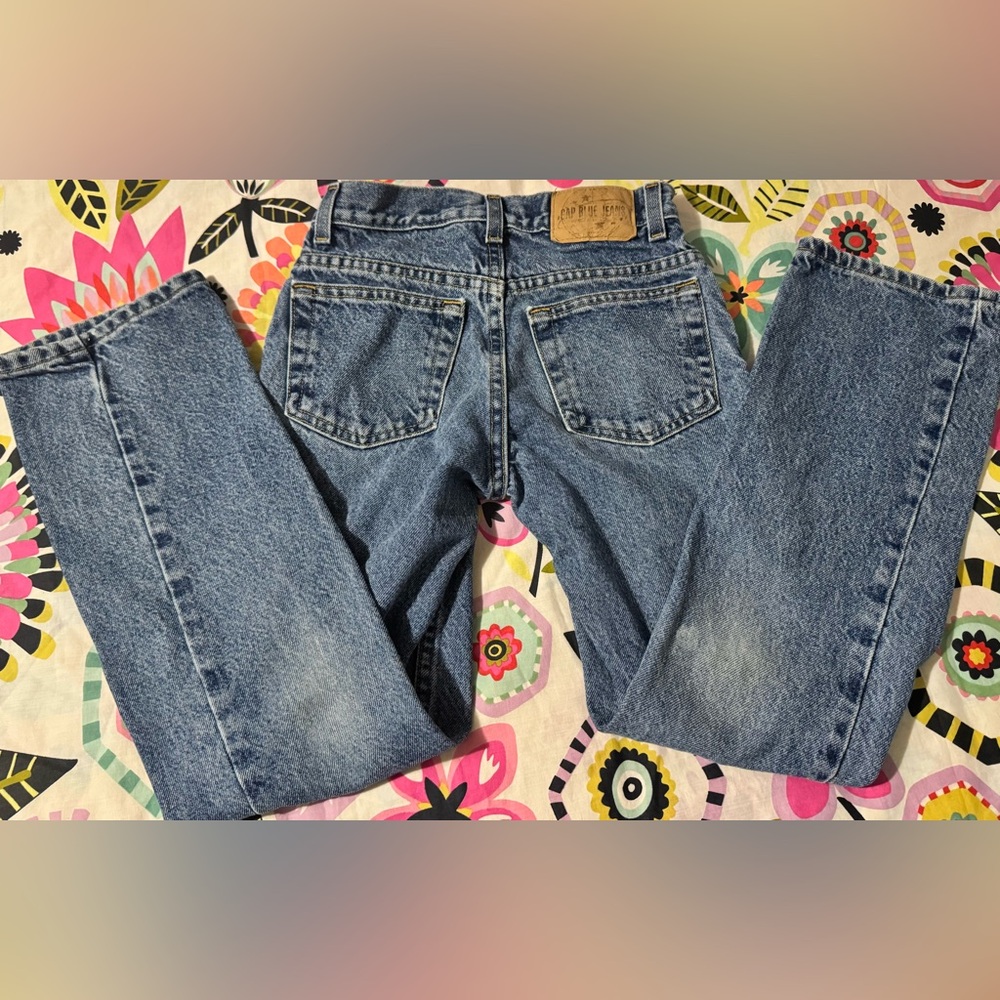 GAP Low Rise denim blue jeans.